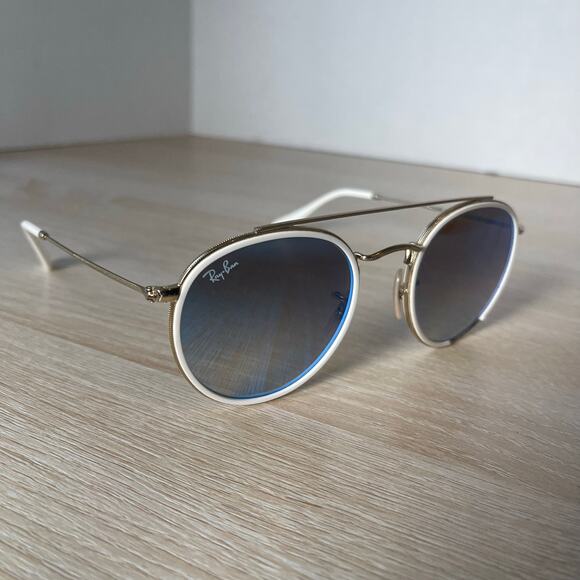 Ray-Ban Accessories - Ray-Ban RB3647-N 001/40 Sunglasses White READ Blue Tint Lens 51-22-145 Italy